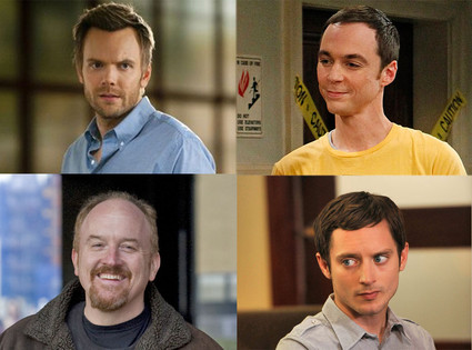 Louis C.K., Louie, Jim Parsons, Big Bang Theory, Elijah Wood, Wilfred, Joel McHale, Community Louis C.K., Louie, Jim Parsons, Big Bang Theory, Elijah Wood, Wilfred, Joel McHale, Community